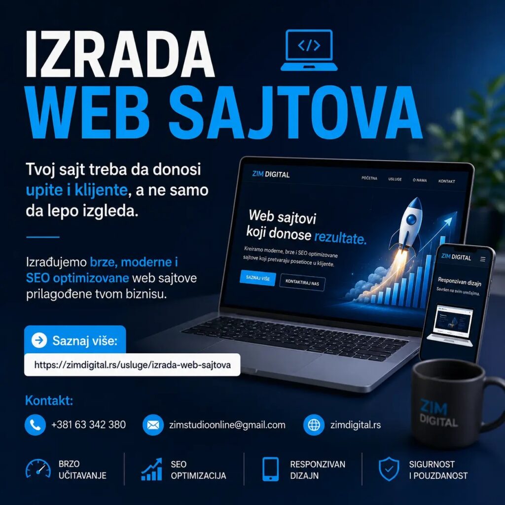 IZRADA WEB SAJTOVA