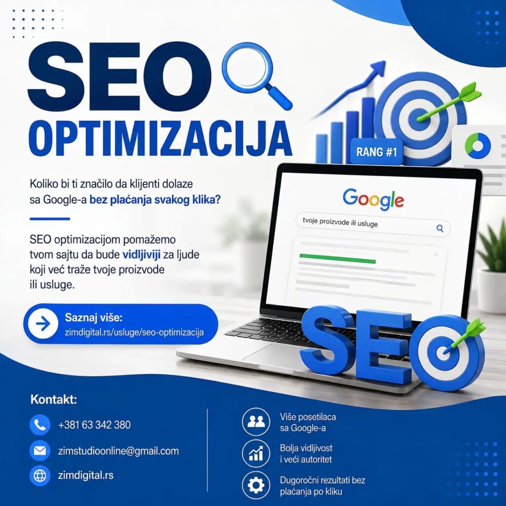 SEO OPTIMIZACIJA SEO OPTIMIZACIJA